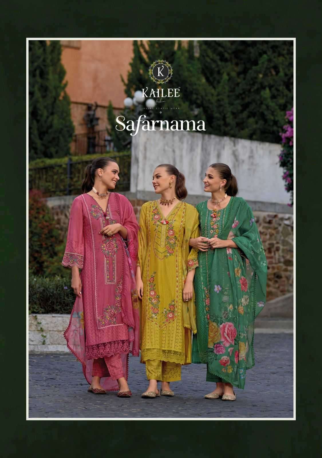 kailee safarnama vol 3 series 42451-42456 pure cotton suit 