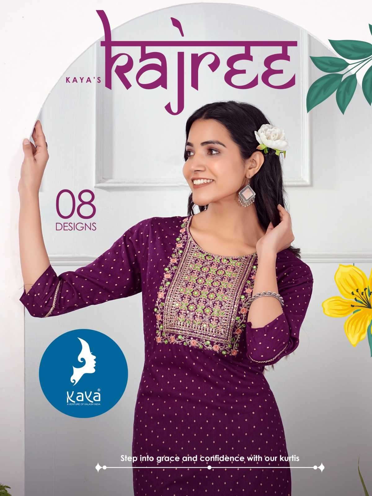 kaya kajree series 01-08 fancy rayon kurti 