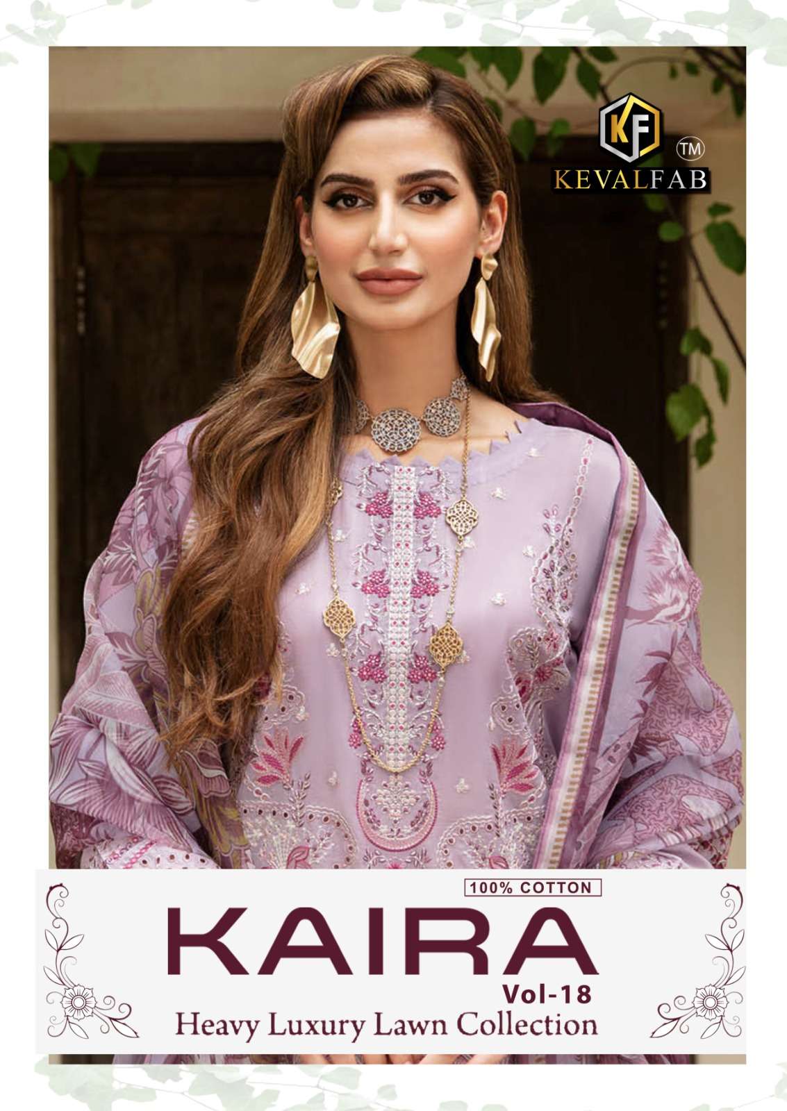 Keval Kaira Vol-18 series 1801-1804 Heavy Lawn Cotton suit