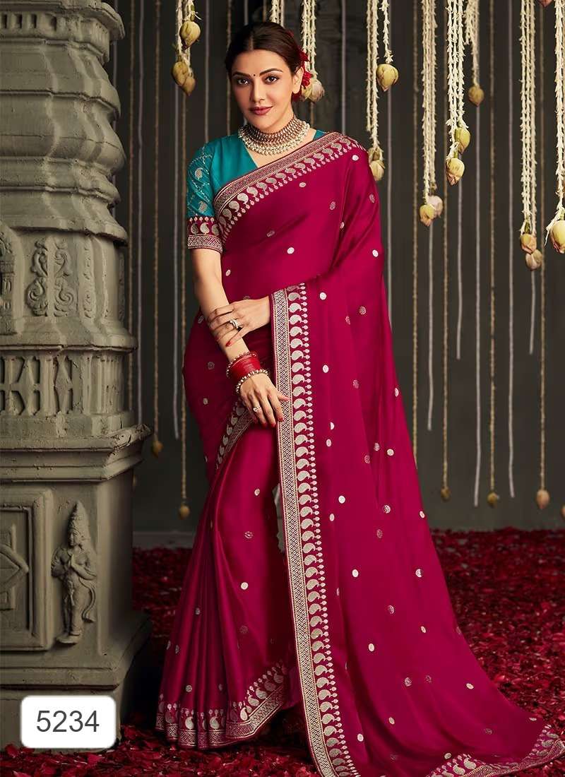 kimora kajal all hit design fancy soft fabric saree