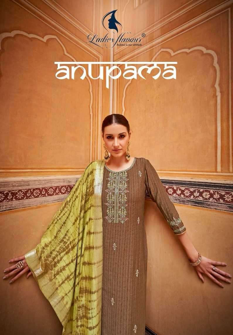 ladies flavour anupama series 1001-1006 Heavy Rayon readymade suit 