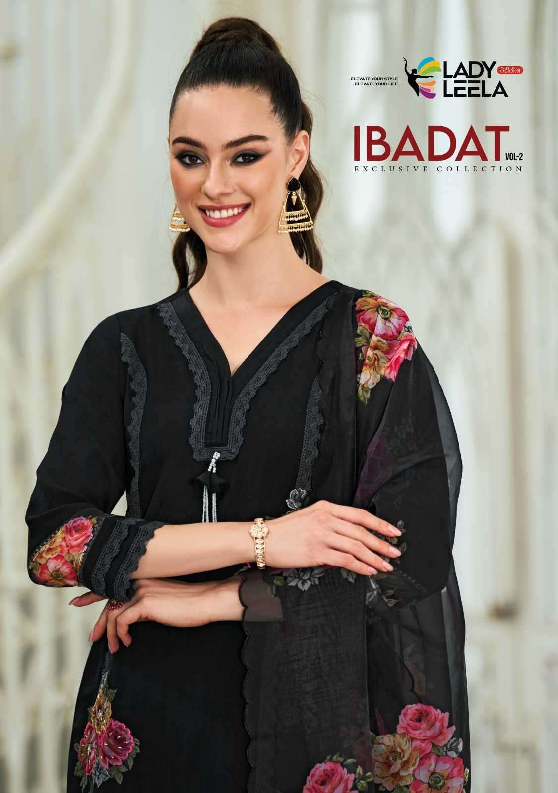 lady leela ibadat vol 2 series 1151-1156 pure cotton suit