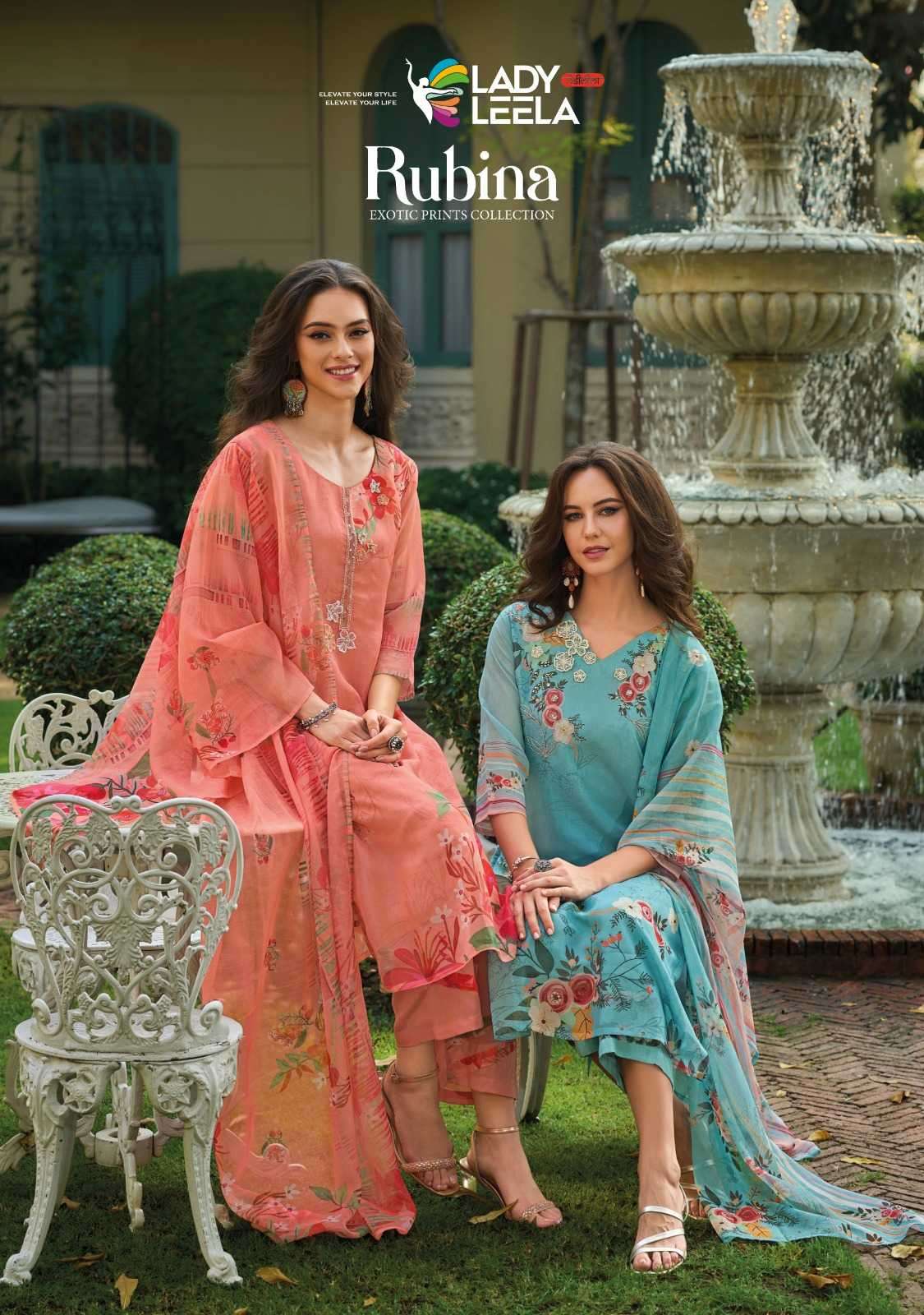 lady leela rubina series 1161-1166 pure cotton suit 