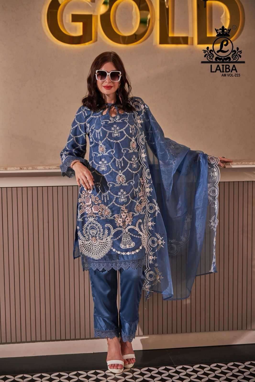 laiba am vol 223  Pure Organza readymade suit 