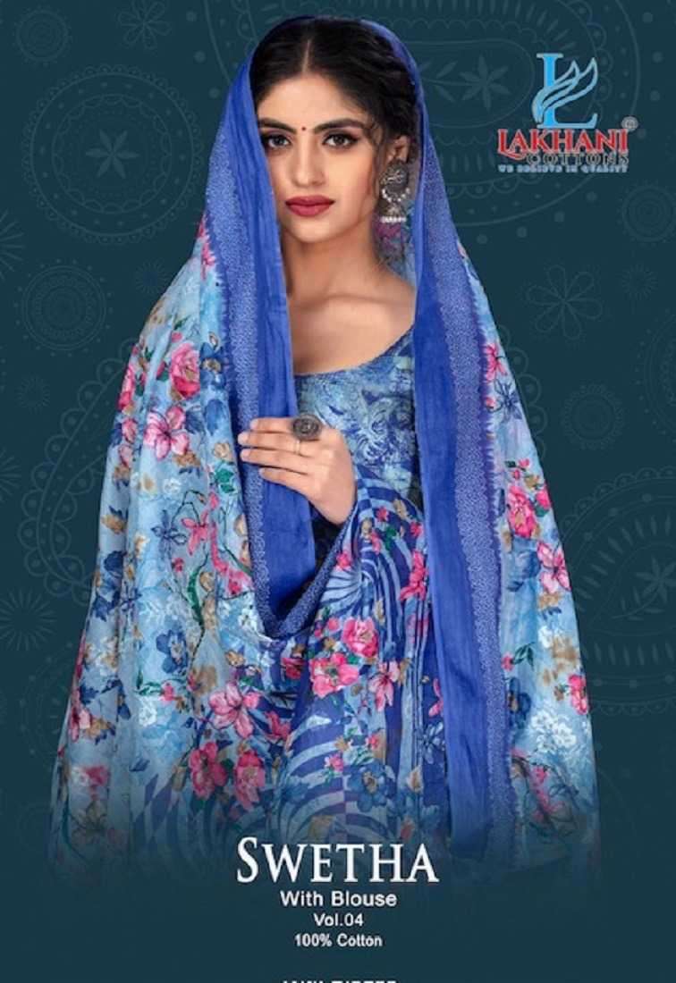 lakhani swetha vol 4 series 401-410 Cotton saree 