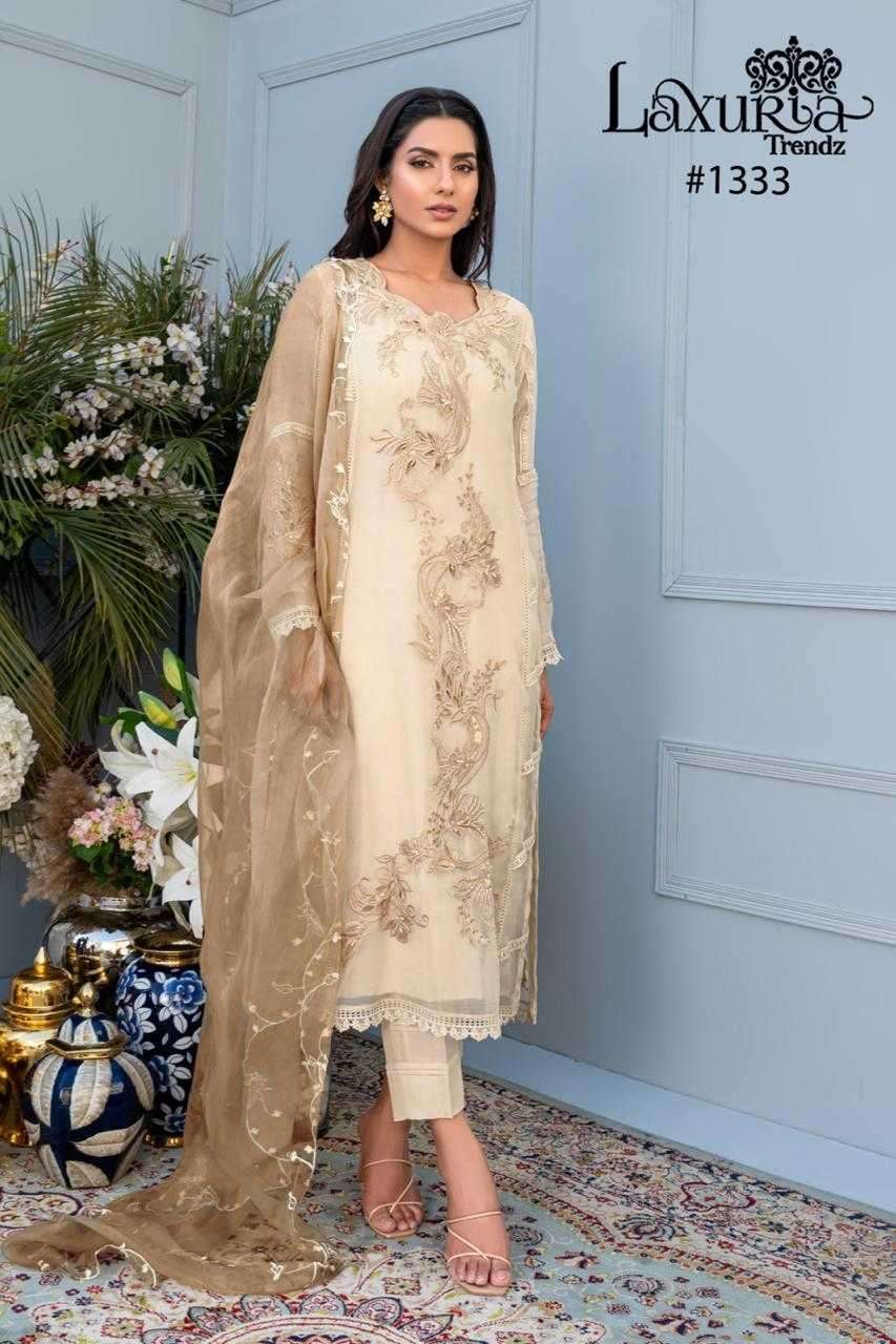 laxuria 1333 Faux Georgette  Embroidery Tunic With Hand Work suit