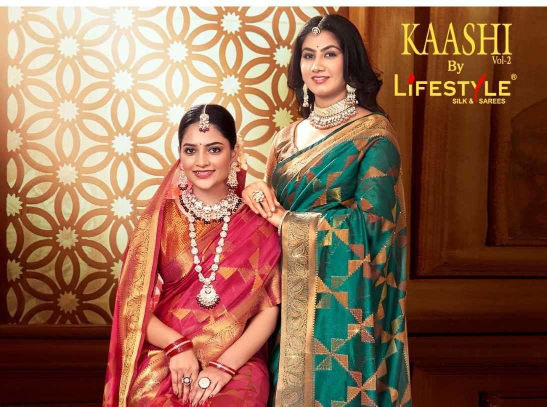 lifestyle kaashi vol 2 series 22791-22796 fancy silk sarees