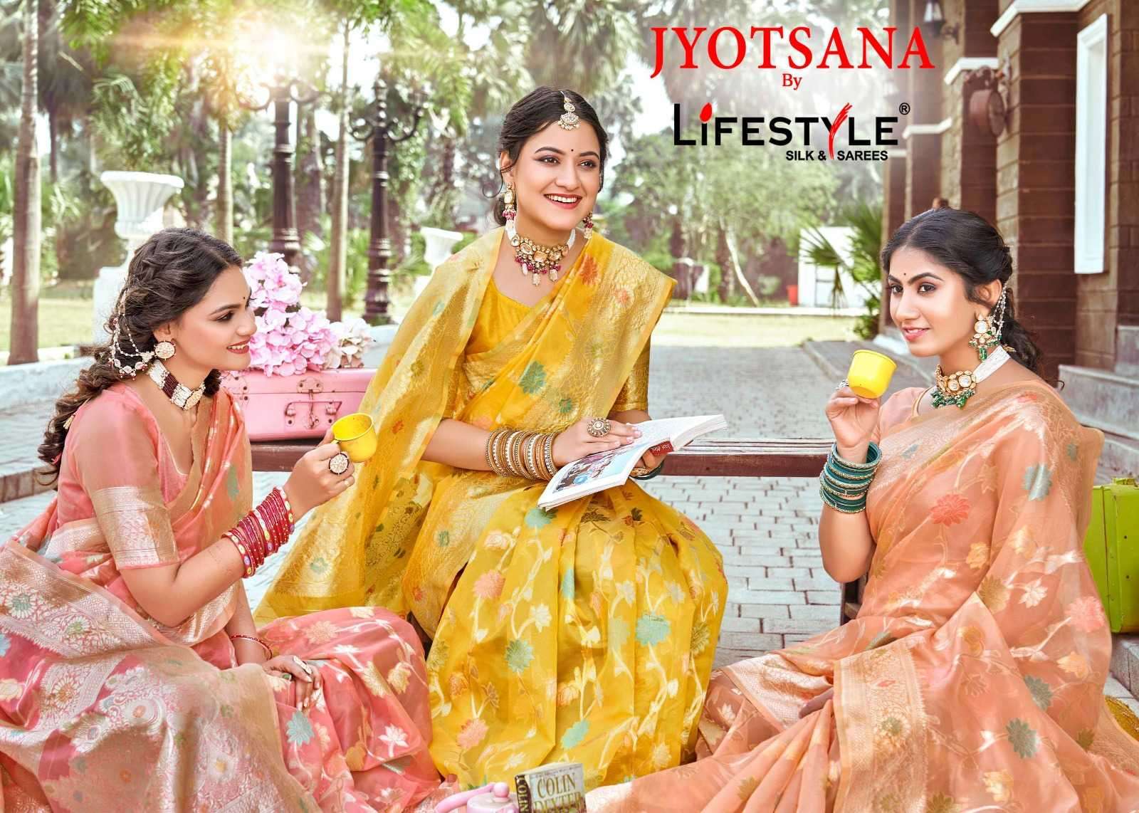 lifestyle sarees jyotsana vol 1 series 24941-24944 fancy silk saree