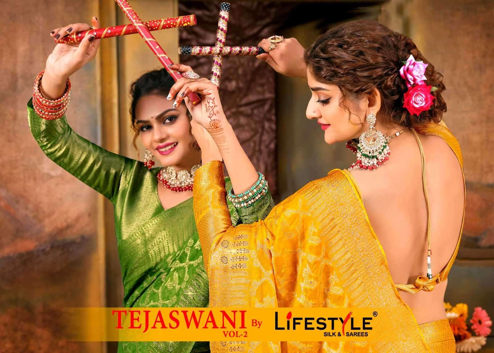 lifestyle tejaswani vol 2 series 24931-24934 silk saree