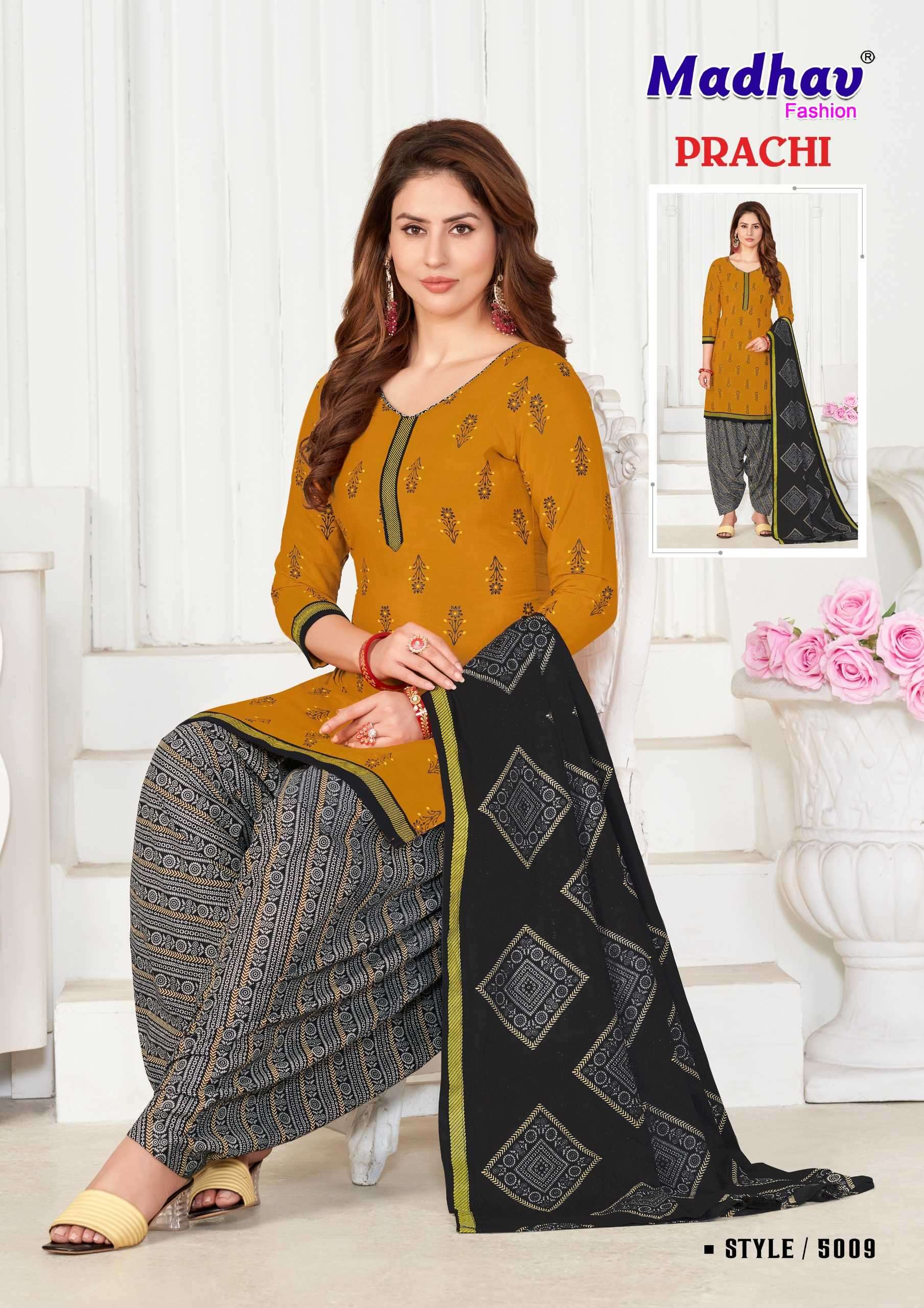 madhav prachi vol 5 series 5001-5010 cotton suit 