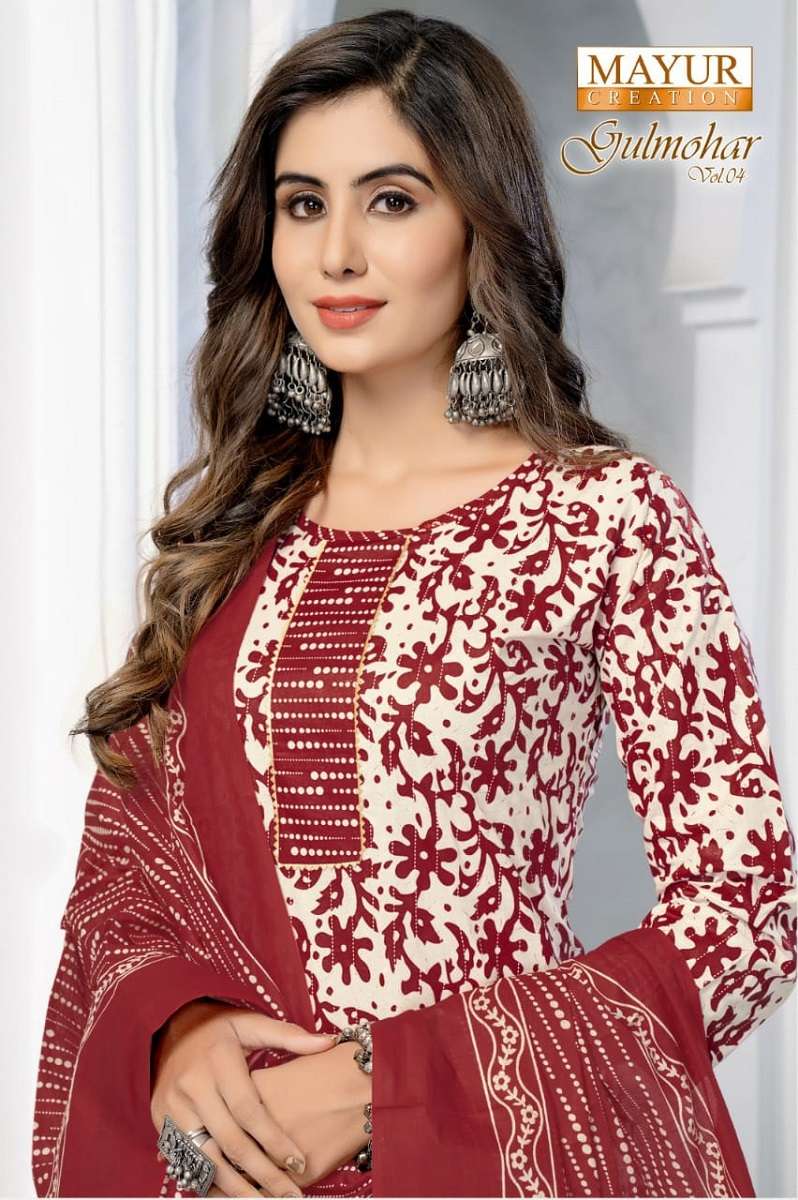 mayur gulmohar vol 4 series 4001-4010 Pure Cotton suit