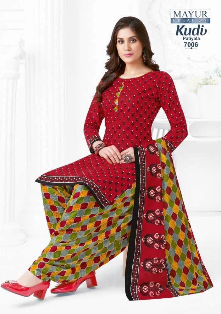 Mayur Kudi Patiyala Vol-7 series 7001-7010 pure cotton suit 