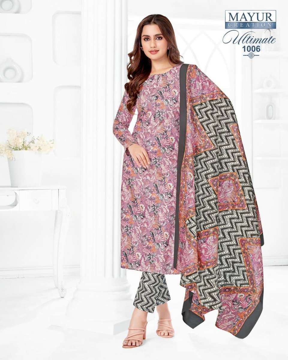 Mayur Ultimate Vol-1 series 1001-1010 Pure Cotton Printed suit