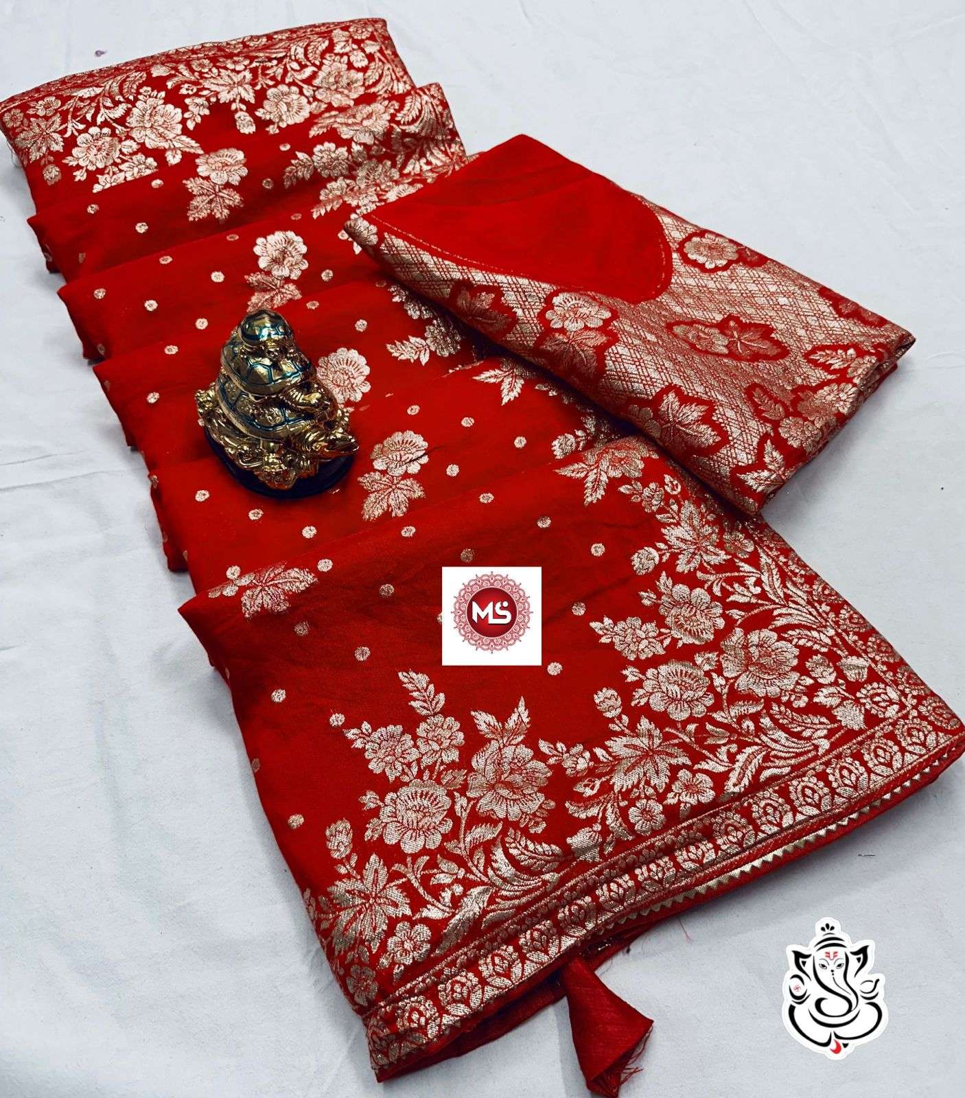 ms brand designer viscose zcard zari weaving saree