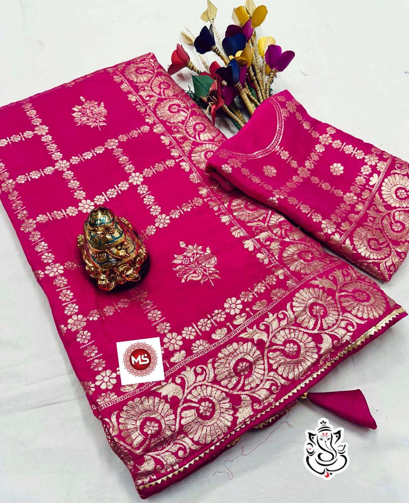 ms brand Soft Dolla Silk Fabric saree