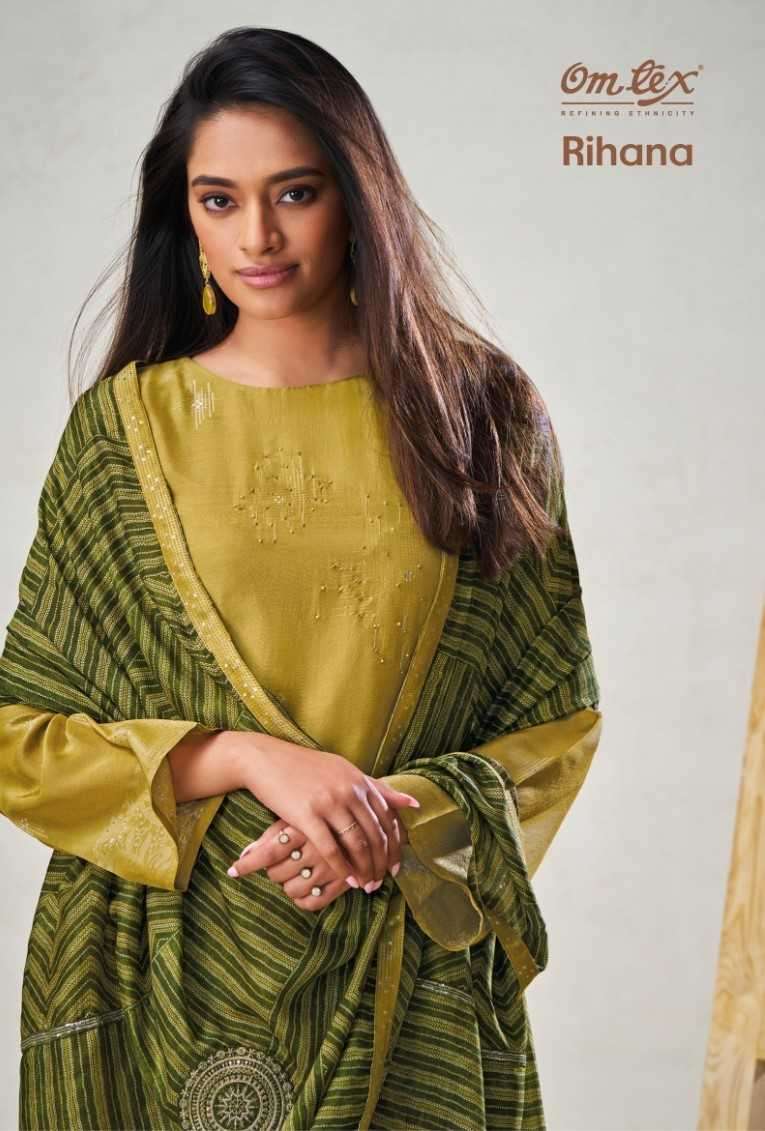 omtex rihana series 3731 fancy silk jacquard suit 