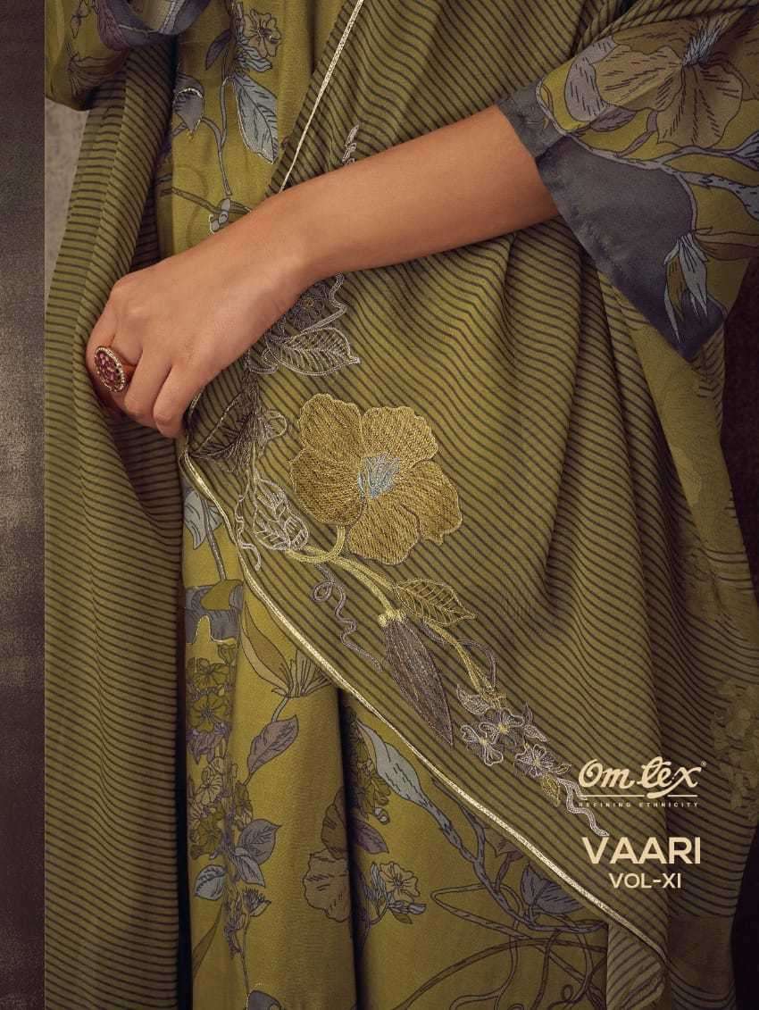 omtex vaari vol 11 series 3071 pure muslin suit 