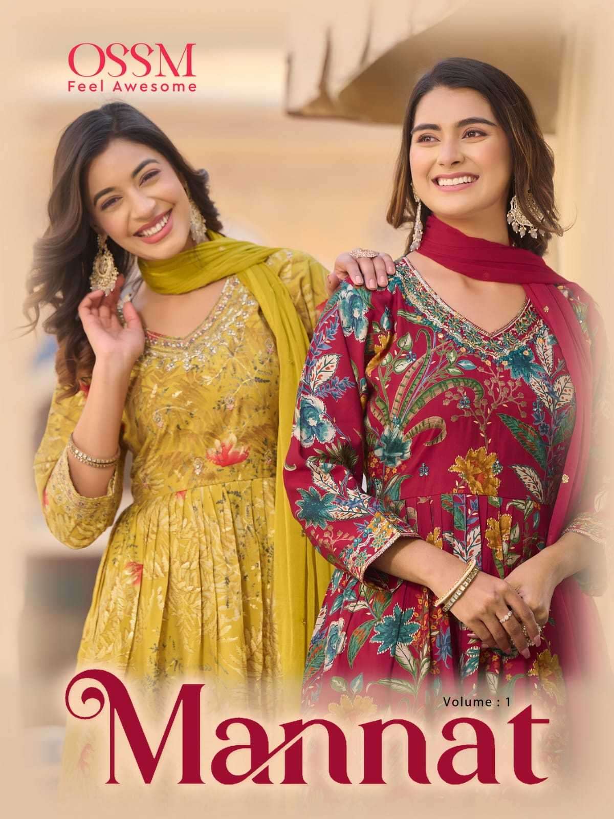 ossm mannat vol 1 series 101-106 Premium Modal readymade suit 