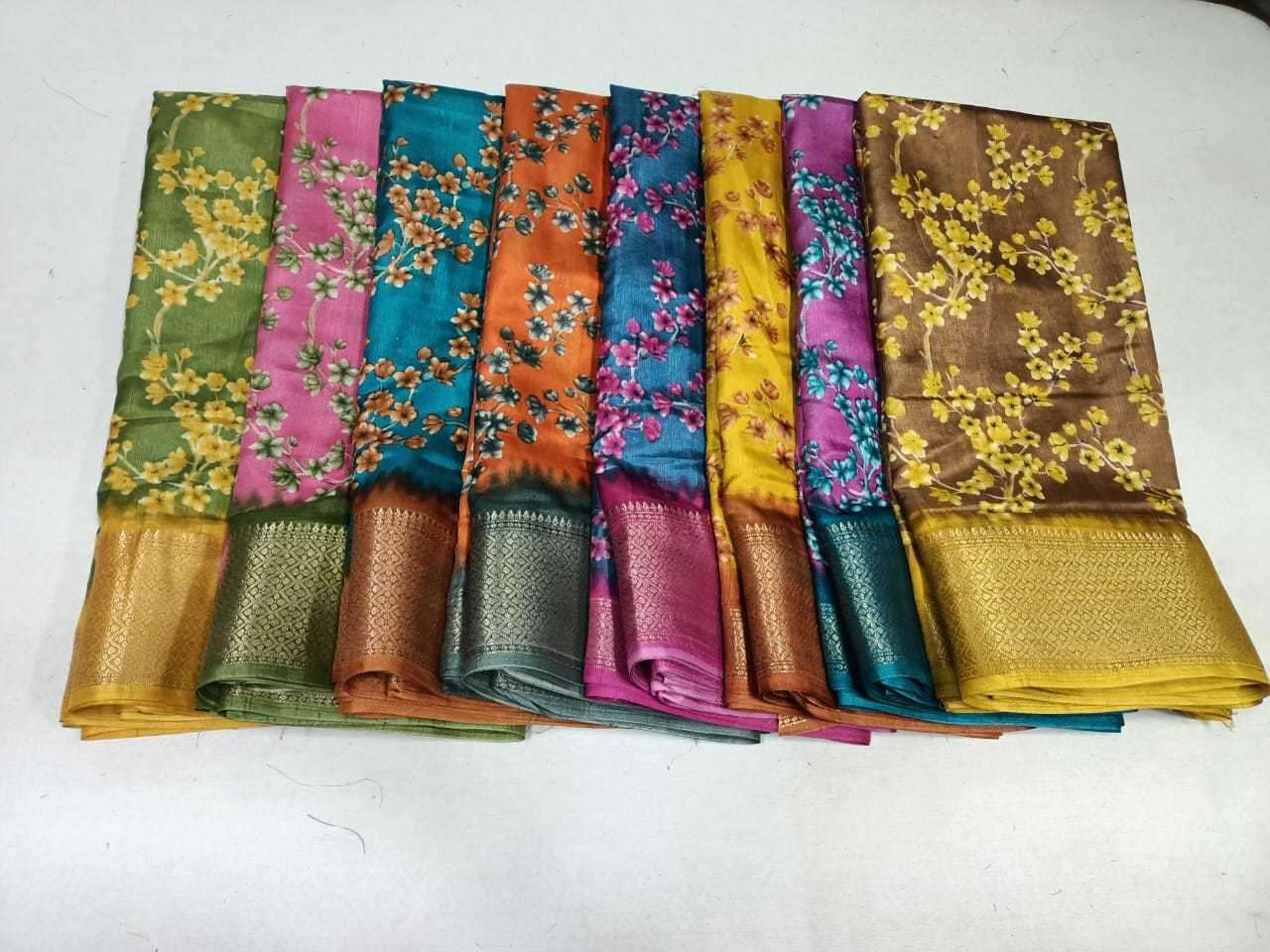 pr 1031 soft silk with blouse fancy sarees supplier