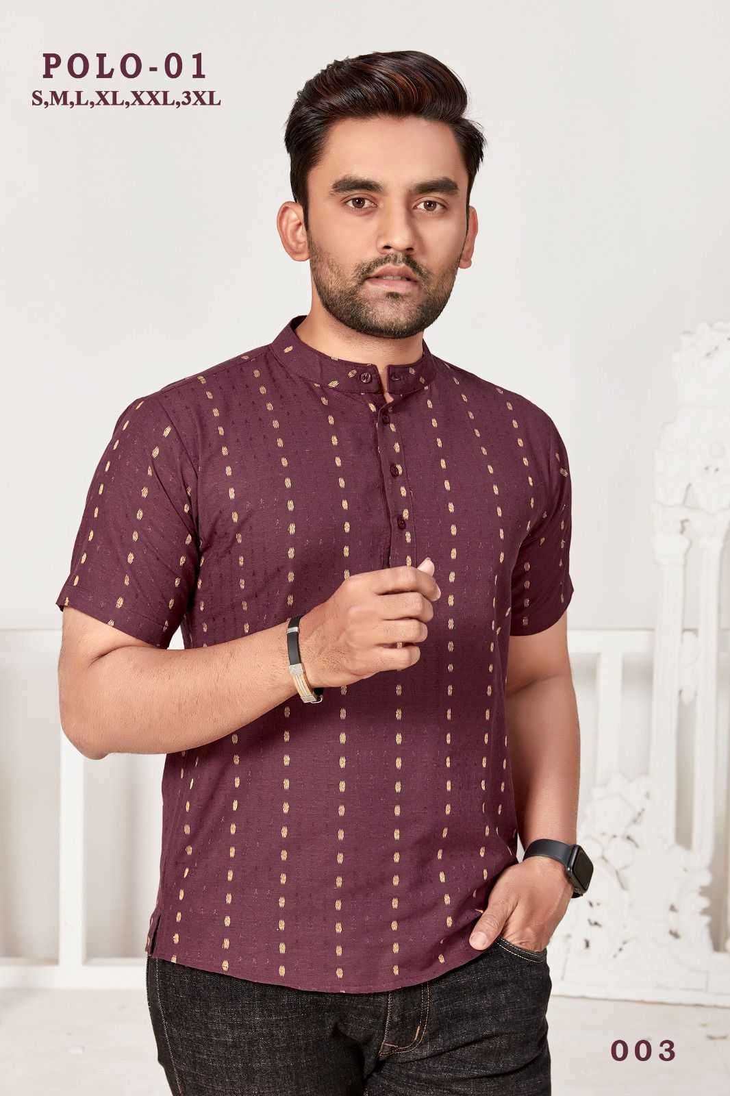 pr polo vol 1 series 001-004 rayon cotton Only mens kurta 