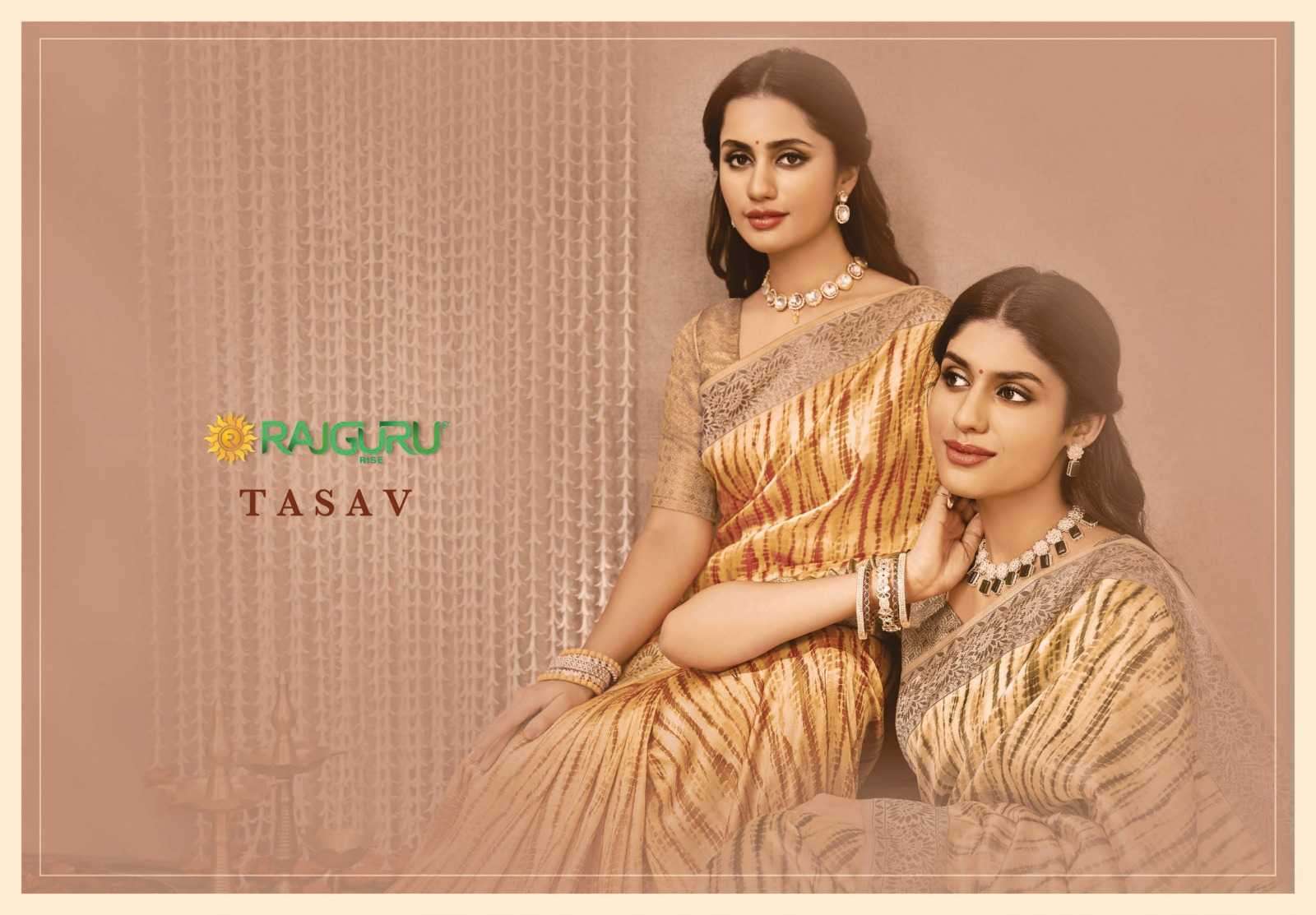 rajguru creation tasav series a-f silk fancy saree