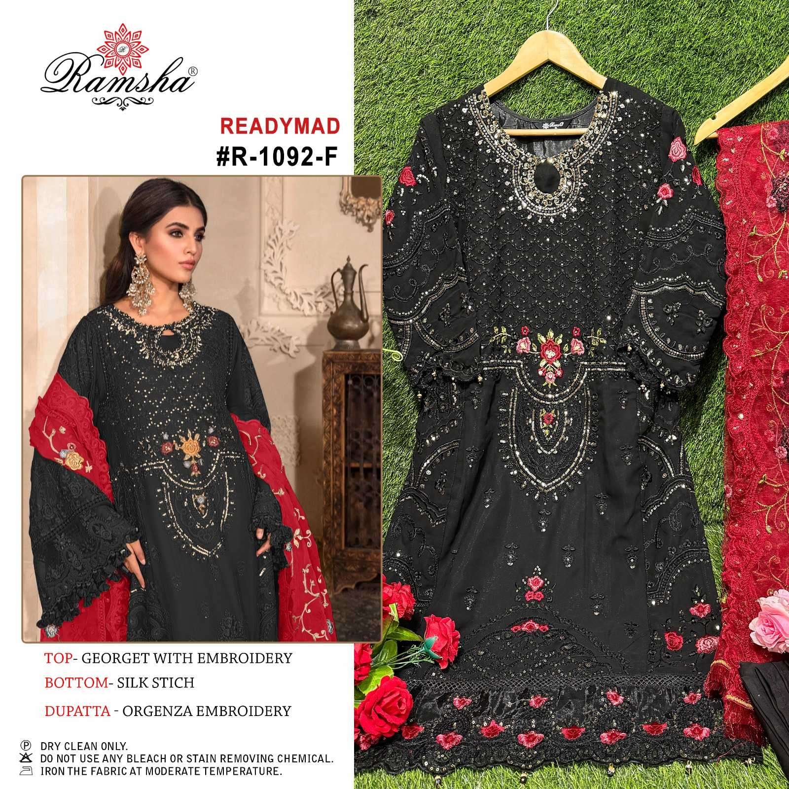 ramsha R-1092 nx georgette embroidery suit 