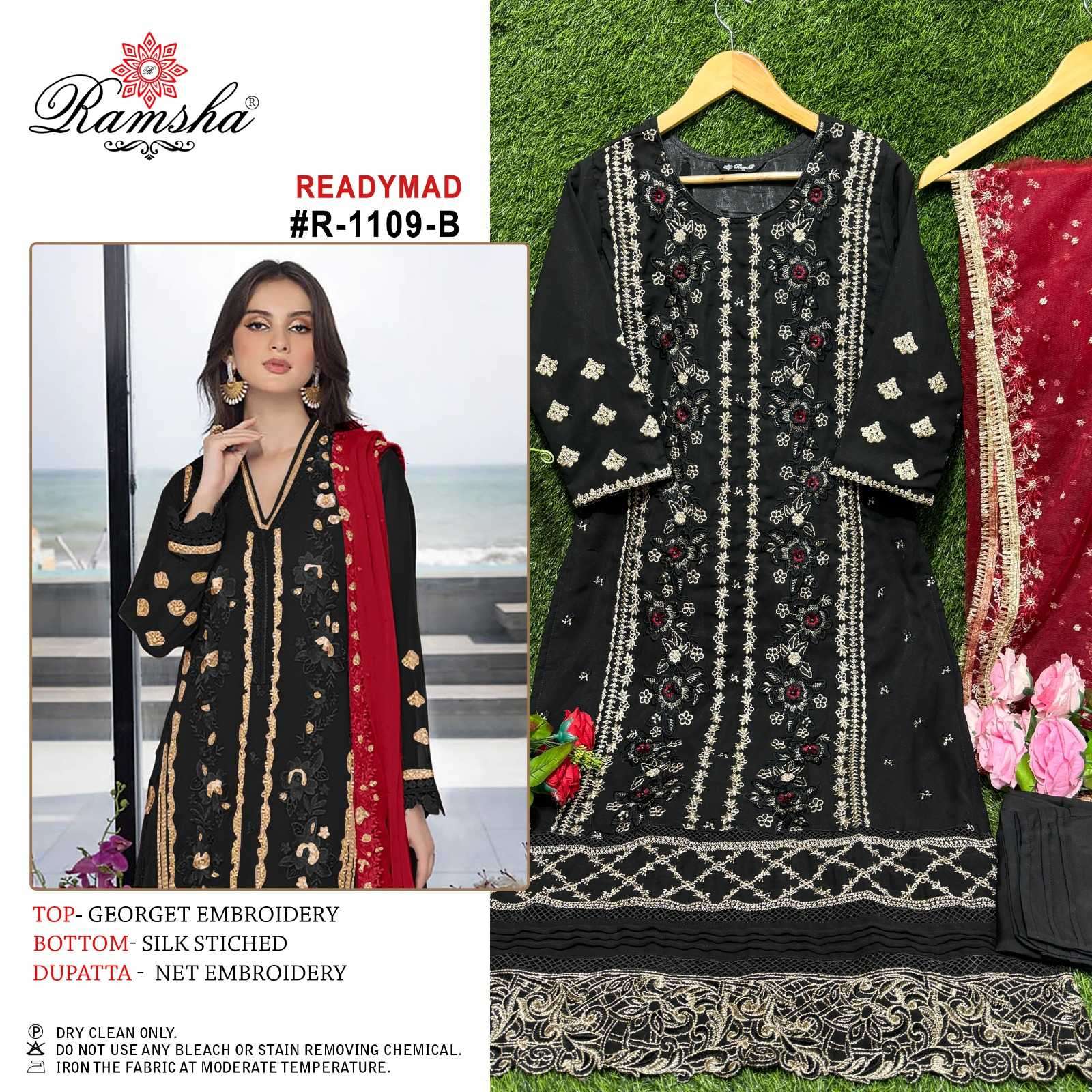 ramsha R-1109 nx georgette embroidery suit 