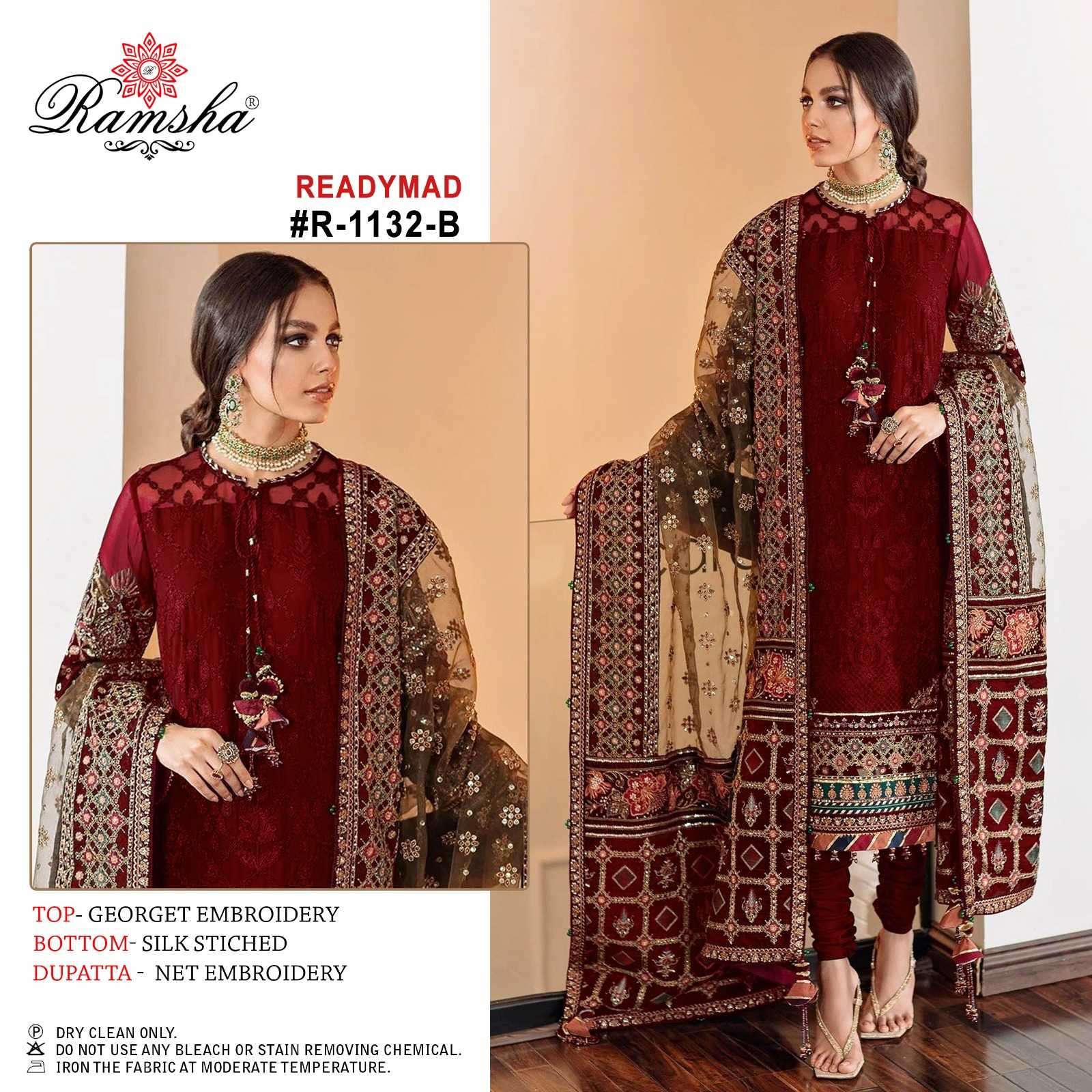 ramsha R-1132 abcd nx georgette embroidery suit 