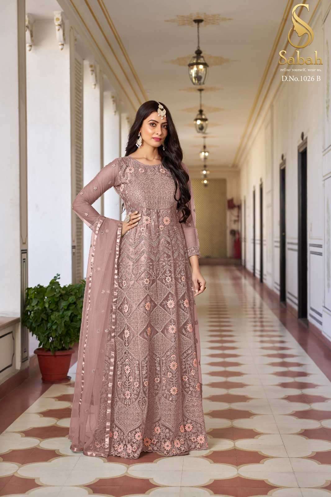 sabah simran series 1026 Butterfly Net anarkali suit 