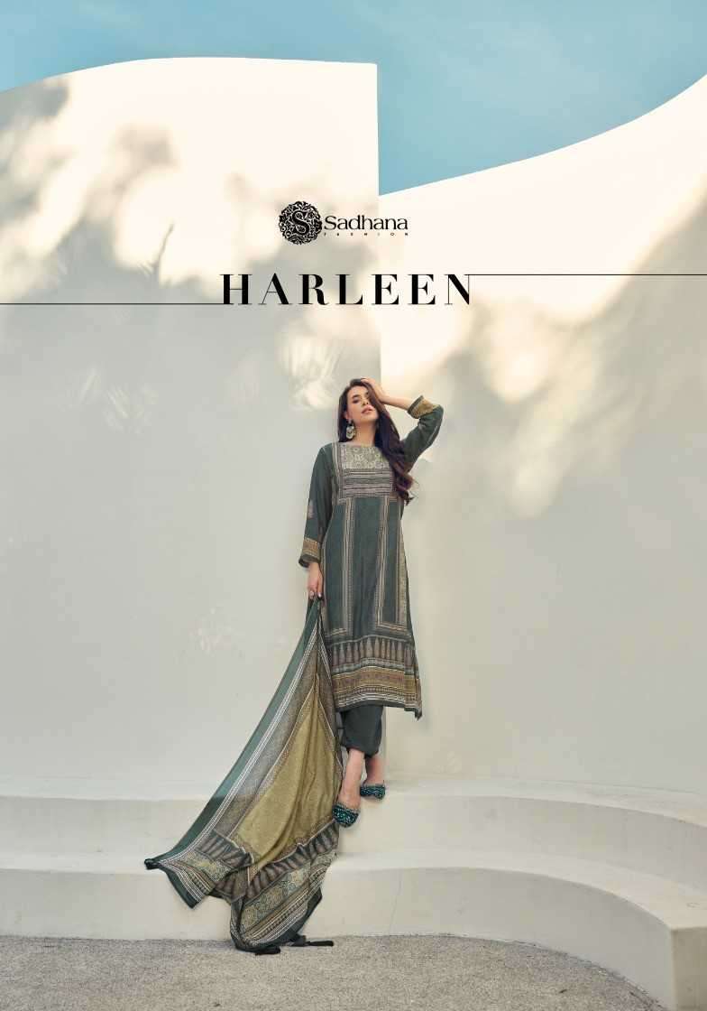 sadhana fashion harleen series 10033-10034 Pure Musline Silk suit