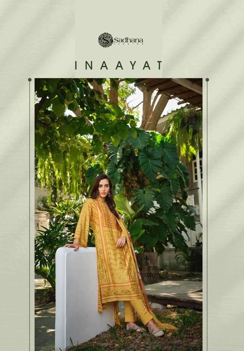 sadhana fashion inaayat series 10041-10048 Pure Musline Silk suit