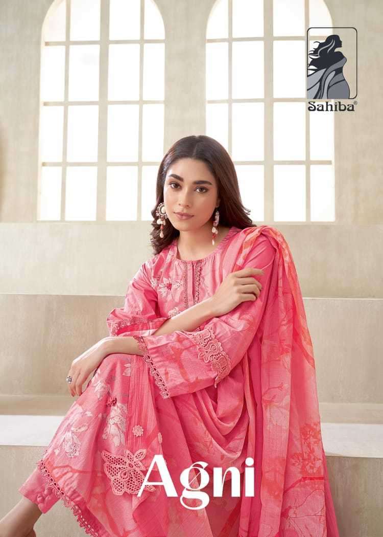 sahiba agni pure cotton lawn digital print suit 