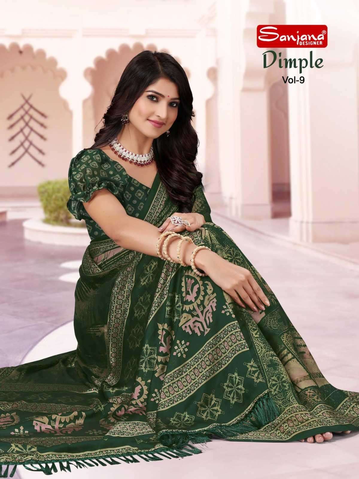 sanjana designer dimple vol 9 series 149-154 fancy saree