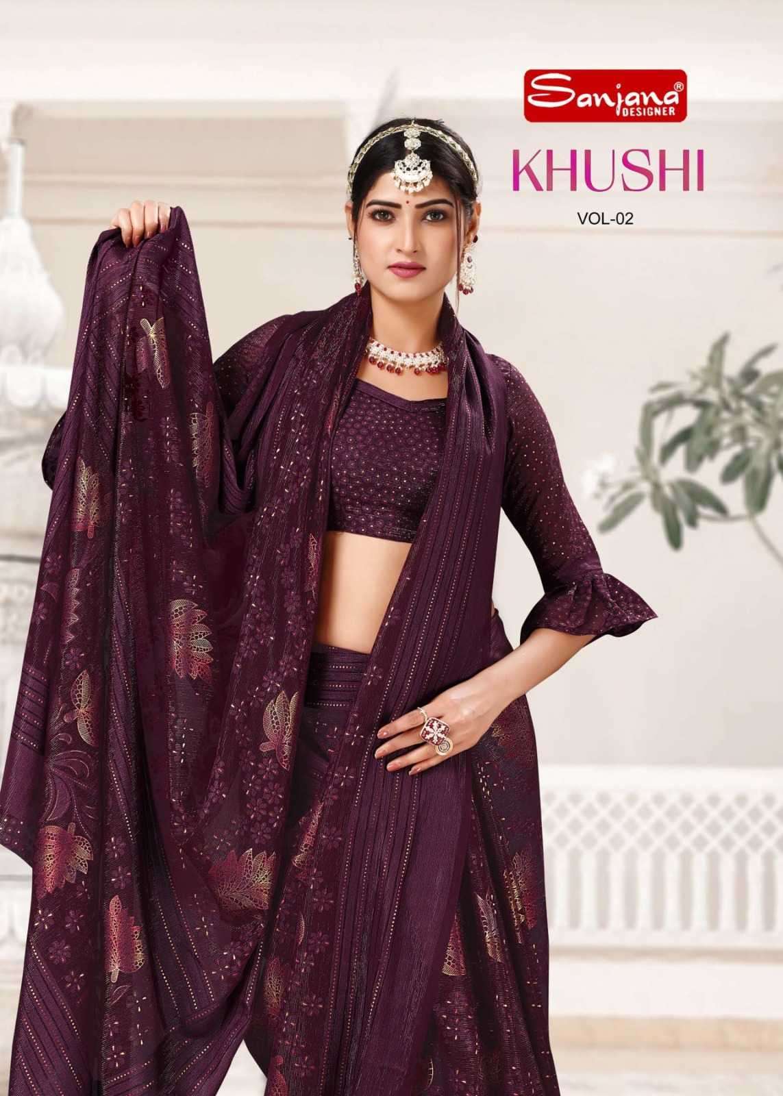 sanjana khushi vol 2 series 107-112 brasso saree