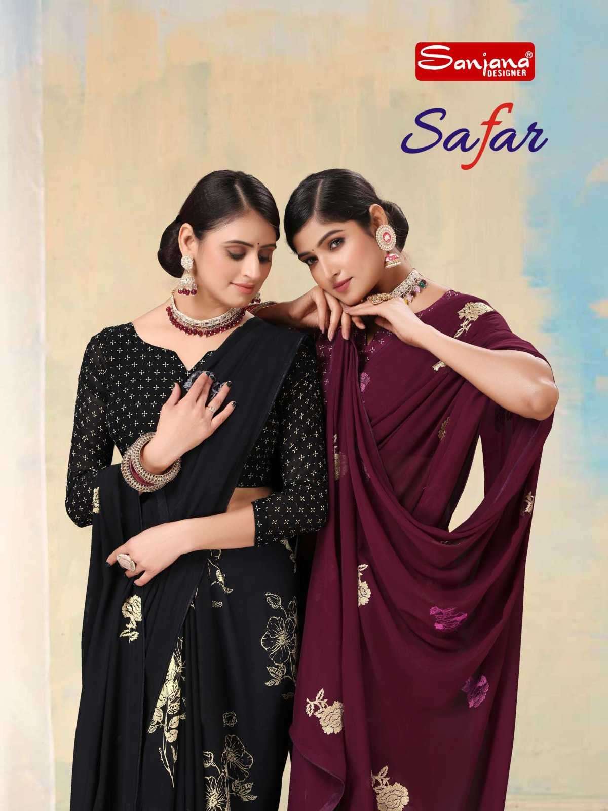 sanjana safar series 101-106 weightless saree