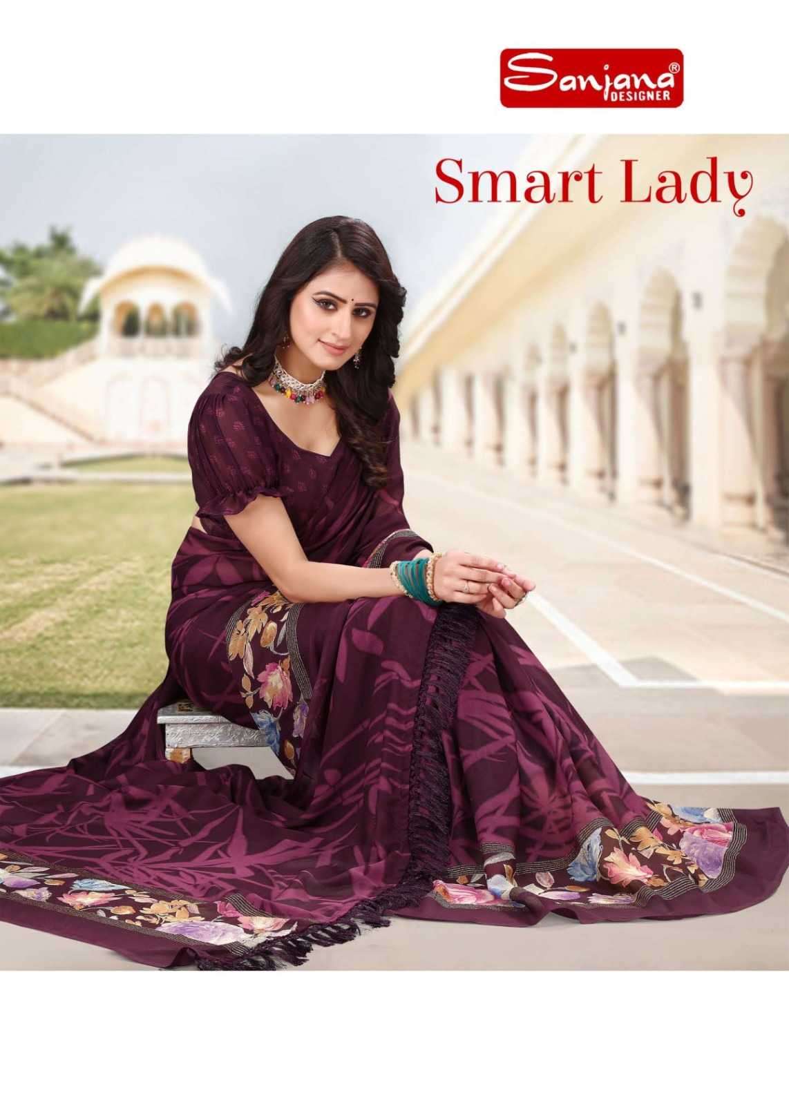 sanjana smart lady series 101-106 weightless saree