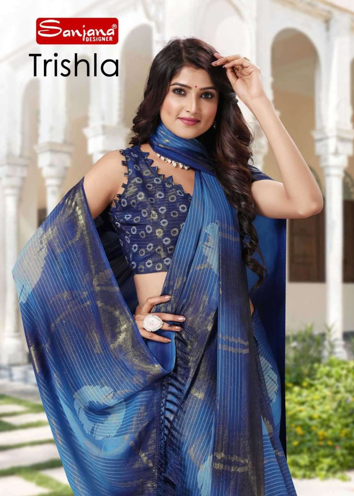 sanjana trishla series 101-106 weightless saree