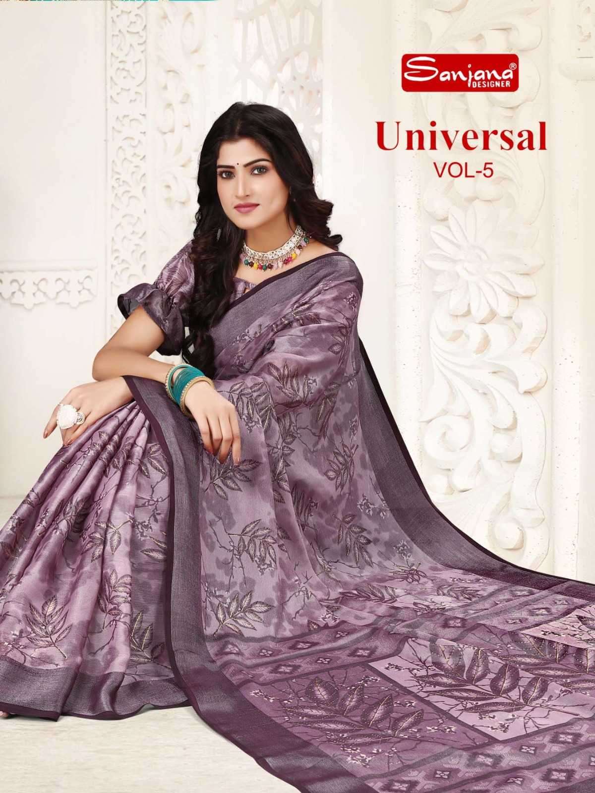 sanjana universal vol 5 series 101-106 brasso saree