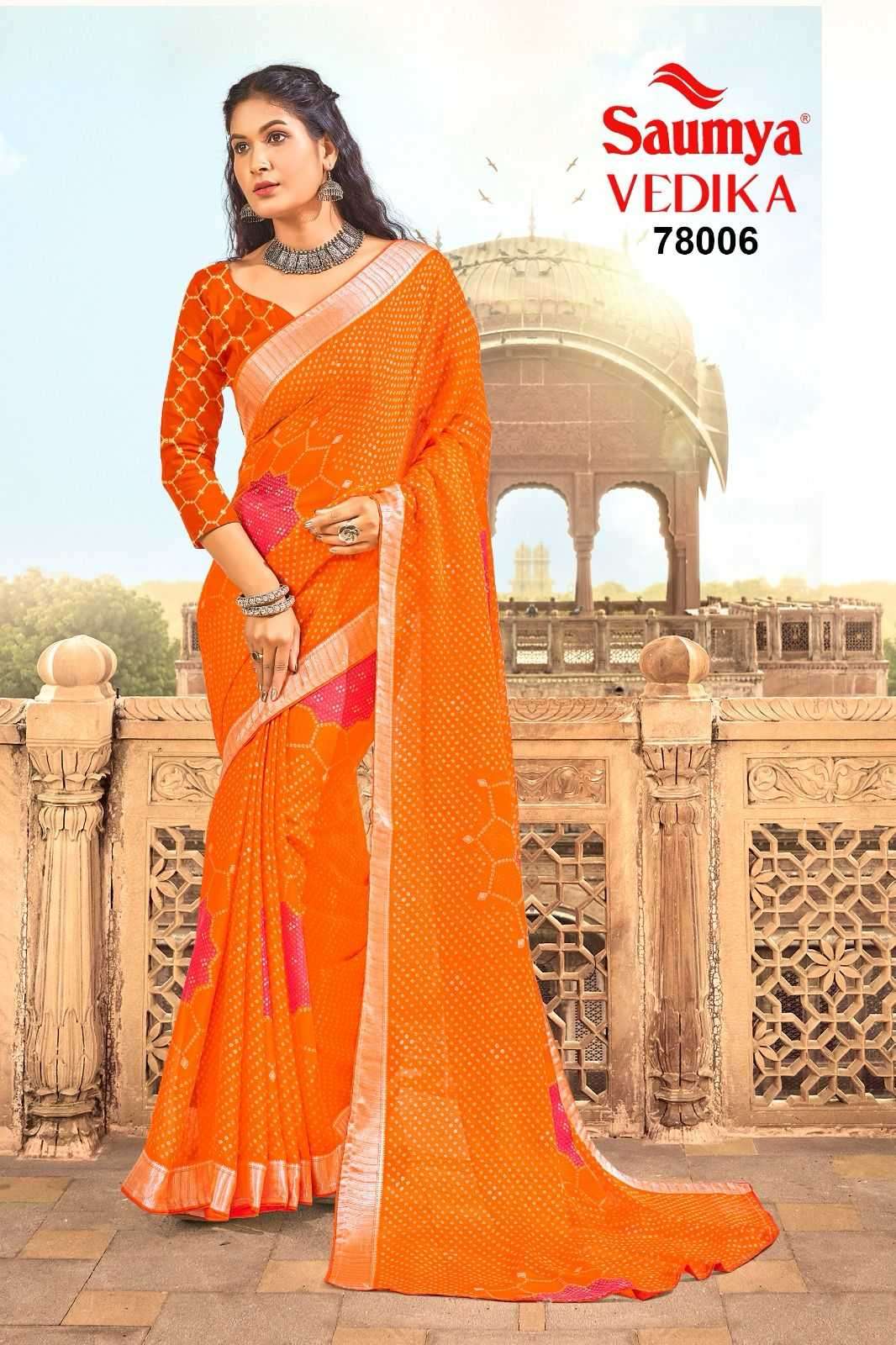 saumya vedika series 78001-78008 fancy saree