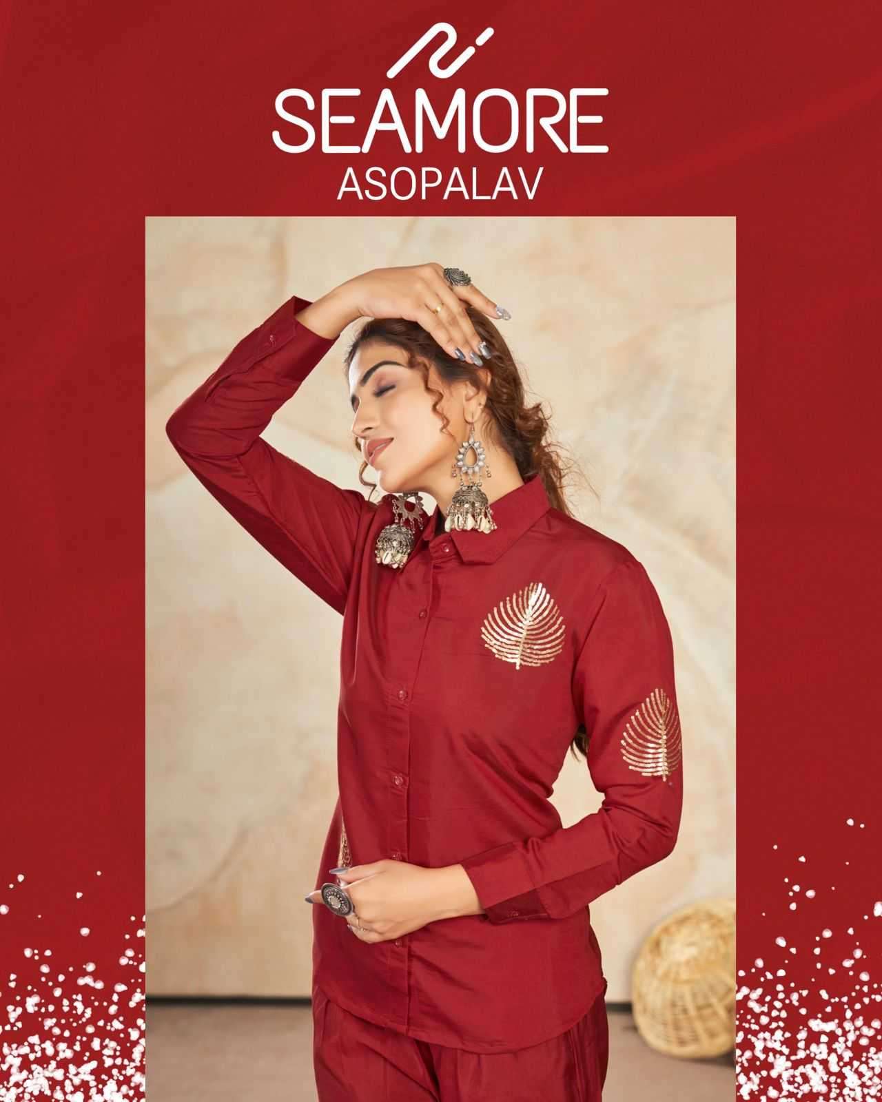 seamore asopalav series 210-211 Premium Modal Silk co-ord sets