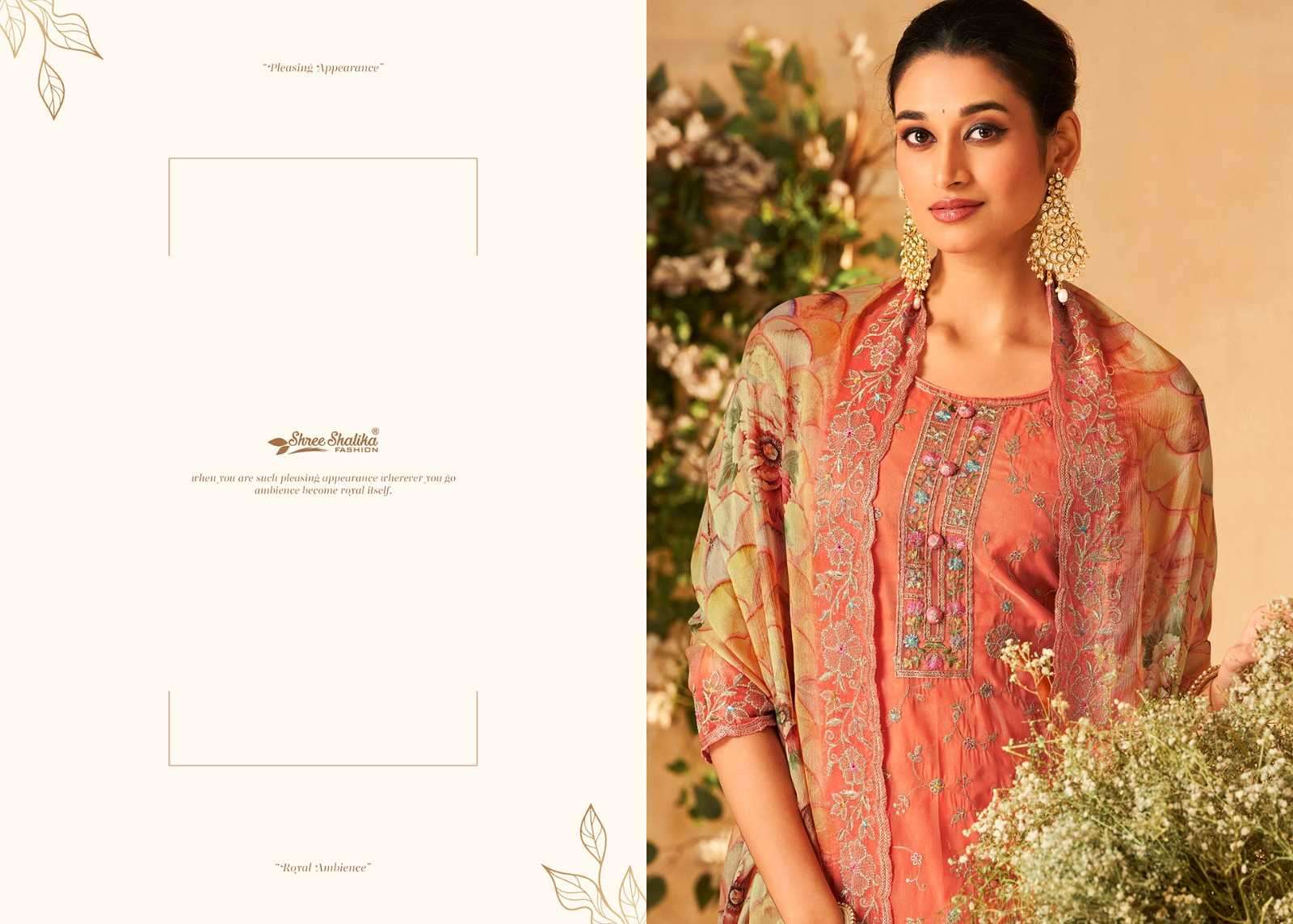 shree shalika fashion kaya series 1001-1006 soft organza suit 