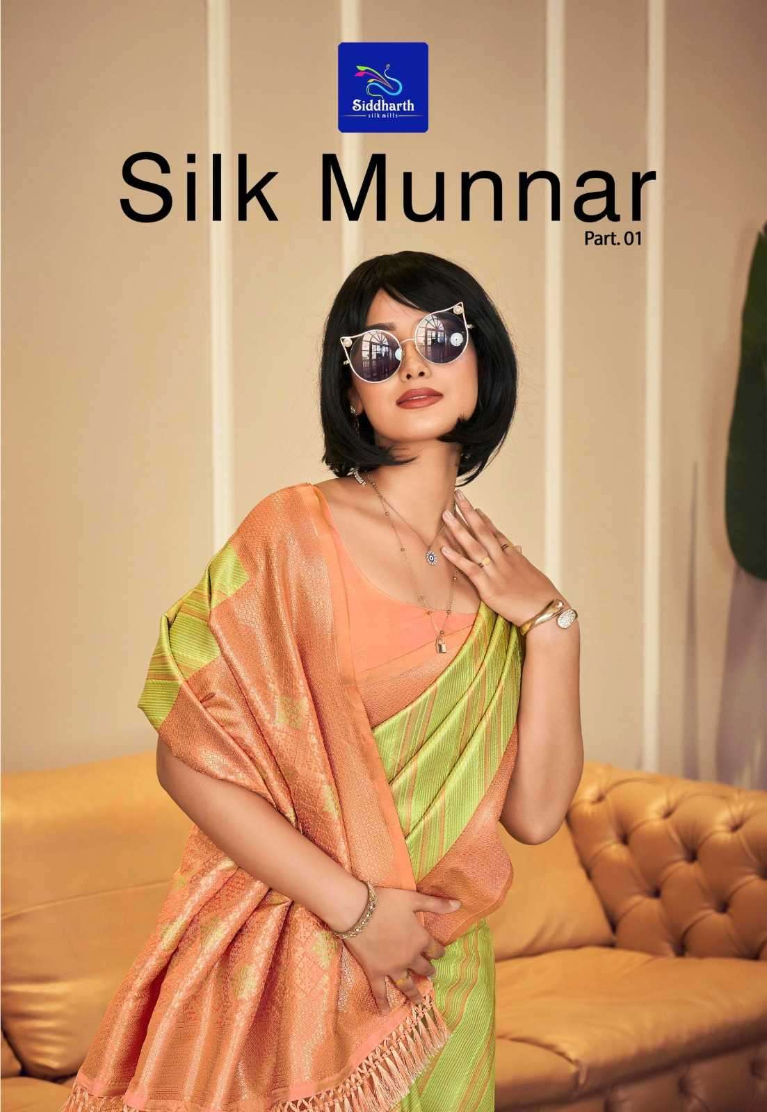 siddharth silk mills silk munnar vol 1 series 3701-3706 silk saree