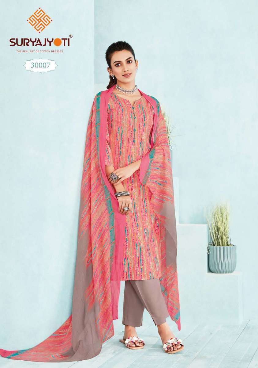 Suryajyoti Poshak Vol-3 series 30001-30010 Cambric Cotton readymade suit