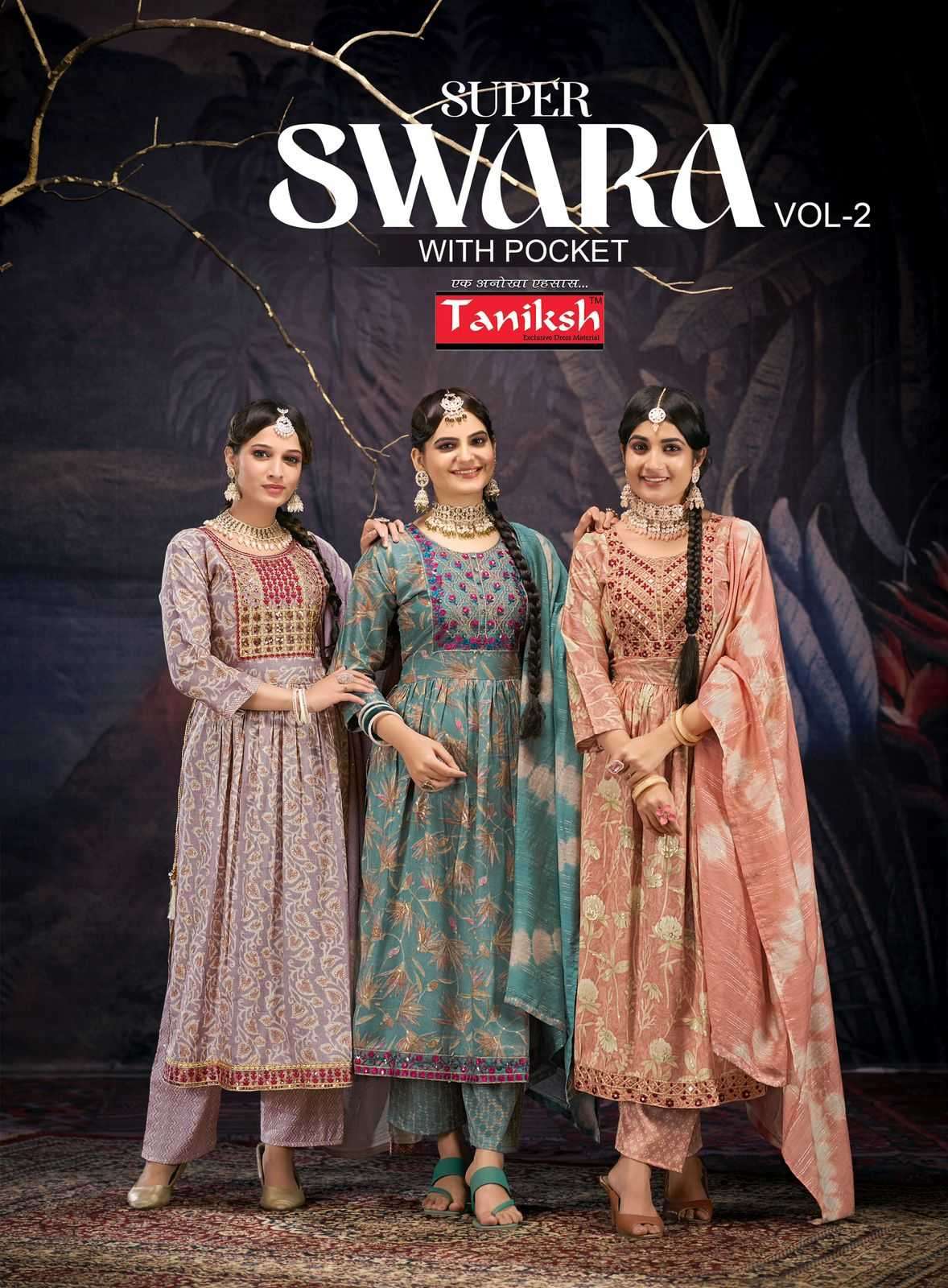 taniksh super swara vol 2 series 2001-2008 rayon readymade suit 