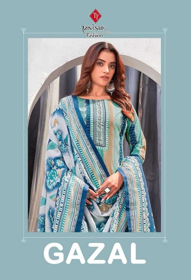 tanishk gazal series 59001-59008 Pure Lawn cotton print suit