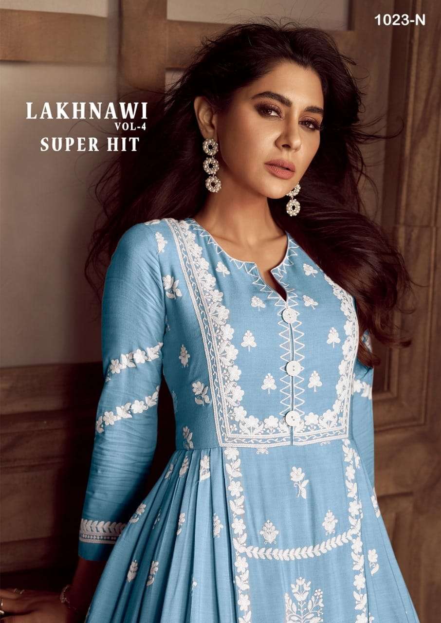 Vamika Lakhnavi Vol 4 heavy rayon readymade suit 