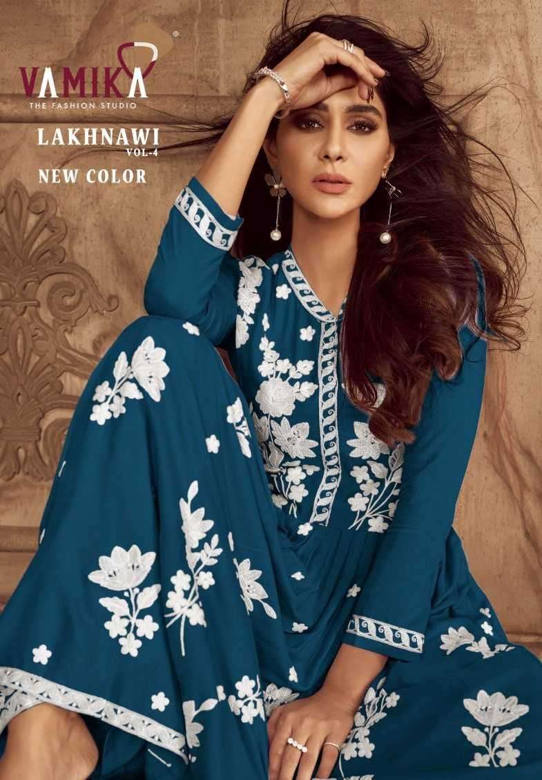 vamika lakhnawi vol 4 new color series 1024 Heavy REYON suit