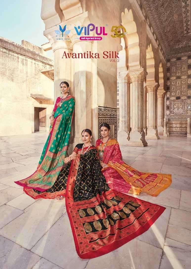 vipul fashion avantika silk vol 2 series 69201-69209 silk saree