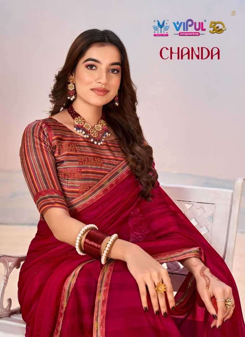 vipul fashion chanda series 79506-79511 chiffon saree