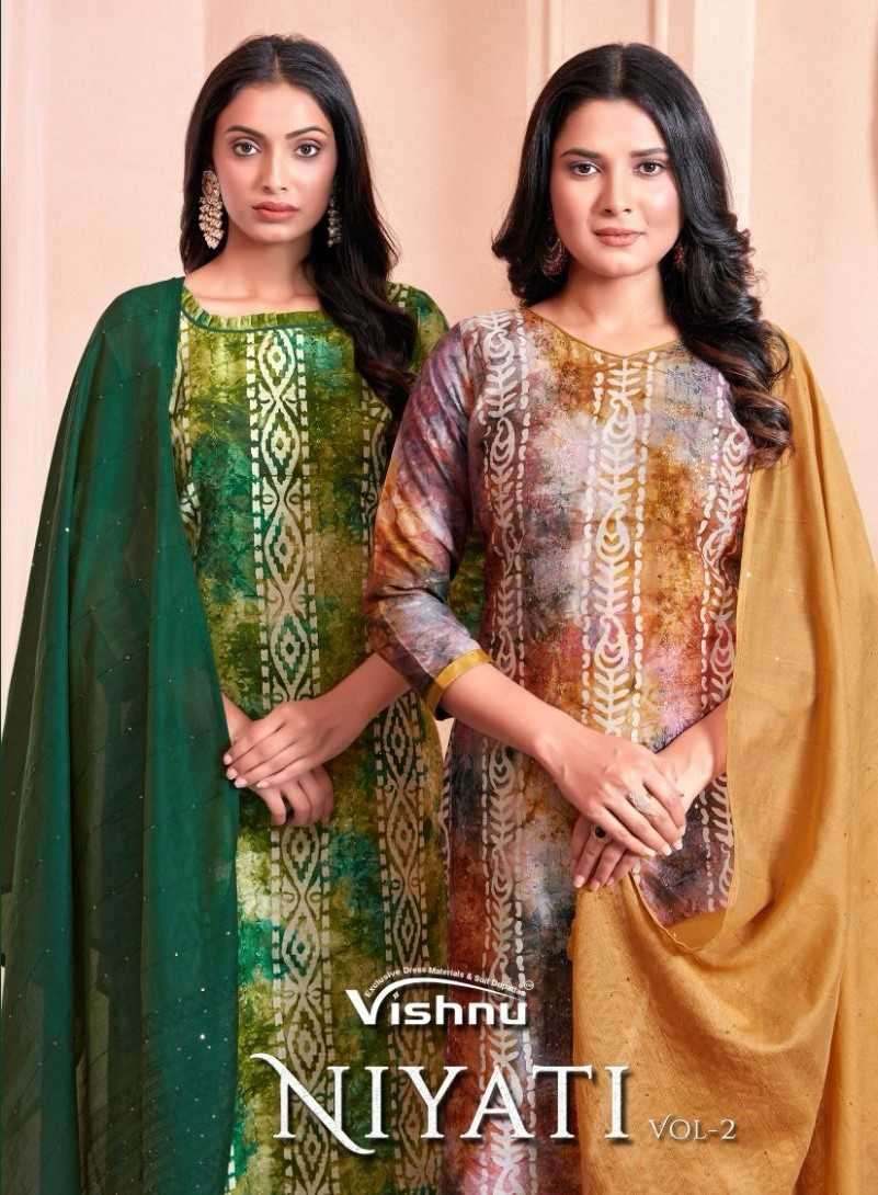 vishnu impex niyati vol 2 series 29001-29010 silk suit 